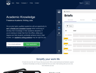 academicknowledge.com screenshot