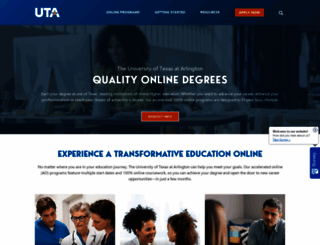 academicpartnerships.uta.edu screenshot