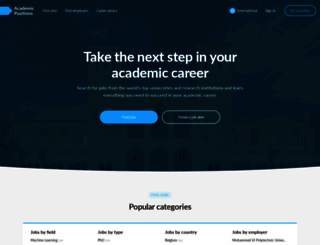academicpositions.com screenshot