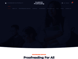 academicproofreading.com screenshot