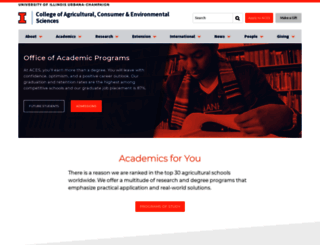 academics.aces.illinois.edu screenshot