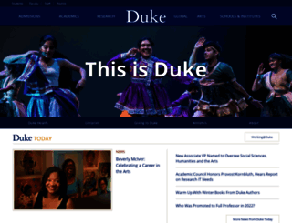 academics.duke.edu screenshot
