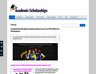 academicscholarships.in screenshot