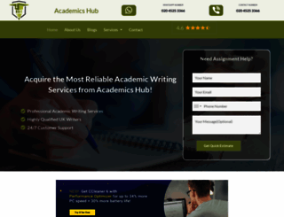 academicshub.co.uk screenshot