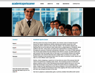 academicsportscareer.com screenshot