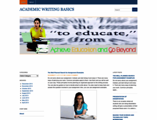 academicwritingbasics.wordpress.com screenshot