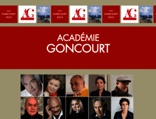 academiegoncourt.com screenshot