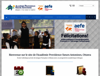 academieprovidence.ca screenshot