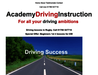 academy-driving.co.uk screenshot