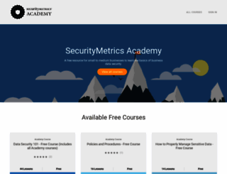 academy.securitymetrics.com screenshot