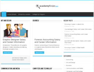 academyfinder.com screenshot