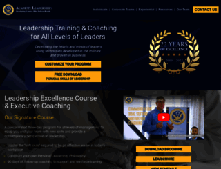 academyleadership.com screenshot