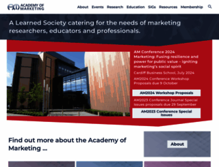 academyofmarketing.org screenshot