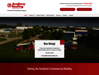 academyroofing.com screenshot