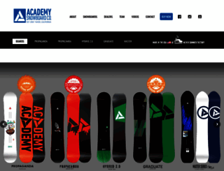 academysnowboards.com screenshot