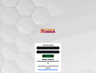 academyunisur.com.mx screenshot