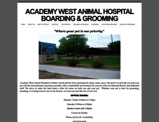 academywestanimalhospital.com screenshot