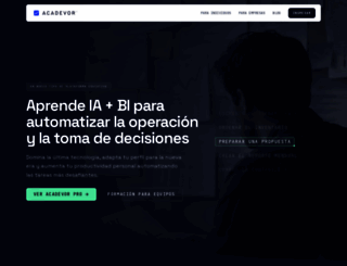 acadevor.com screenshot