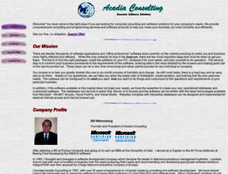 acadiaconsulting.com screenshot
