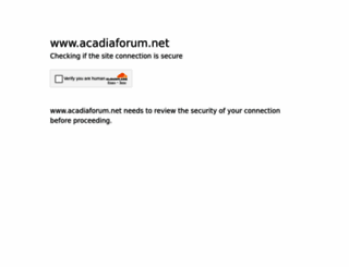 acadiaforum.net screenshot