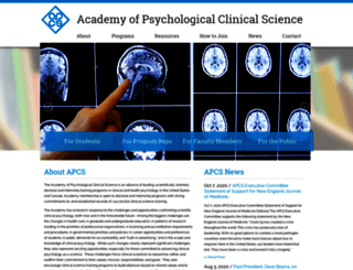 acadpsychclinicalscience.org screenshot