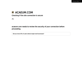 acaeum.com screenshot