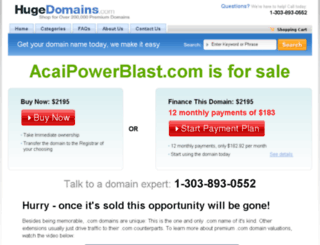 acaipowerblast.com screenshot