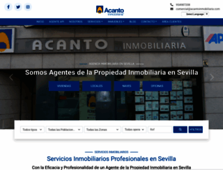 acantoinmobiliaria.com screenshot