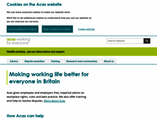 acas.org.uk screenshot