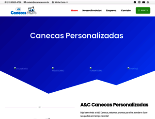 accanecas.com.br screenshot