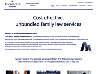 acceleratefamilylaw.com.au screenshot