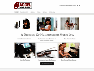 accelmusic.ca screenshot