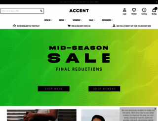 accentclothing.com screenshot