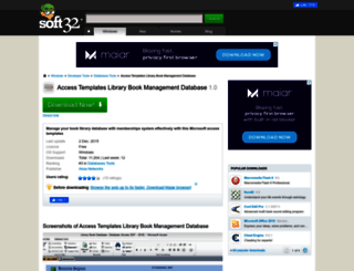 access-templates-library-book-management-database.soft32.com screenshot