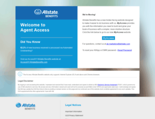 access.allstatebenefits.com screenshot