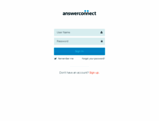 access.answerconnect.com screenshot