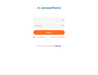 access.answerforce.com screenshot