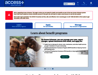 access.arkansas.gov screenshot