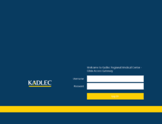 access.kadlec.org screenshot