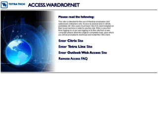 access.wardrop.net screenshot