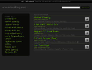 accessbanking.com screenshot