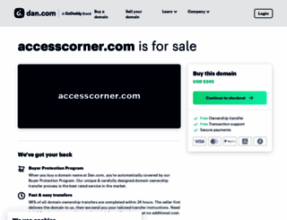 accesscorner.com screenshot