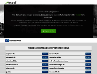 accessible-project.eu screenshot
