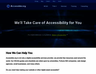 accessible.org screenshot