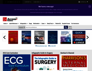 accessmedicine.mhmedical.com screenshot
