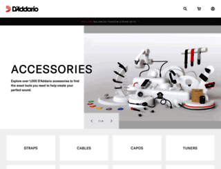 accessories.daddario.com screenshot