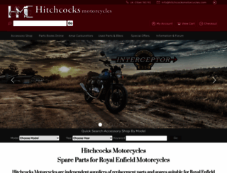 accessories.hitchcocksmotorcycles.com screenshot