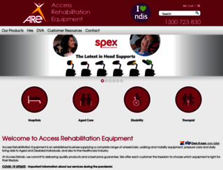 accessrehabequip.com.au screenshot