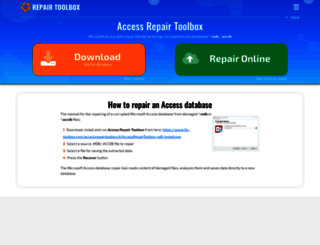 accessrepairtoolbox.com screenshot