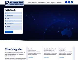 accesswamigration.com.au screenshot